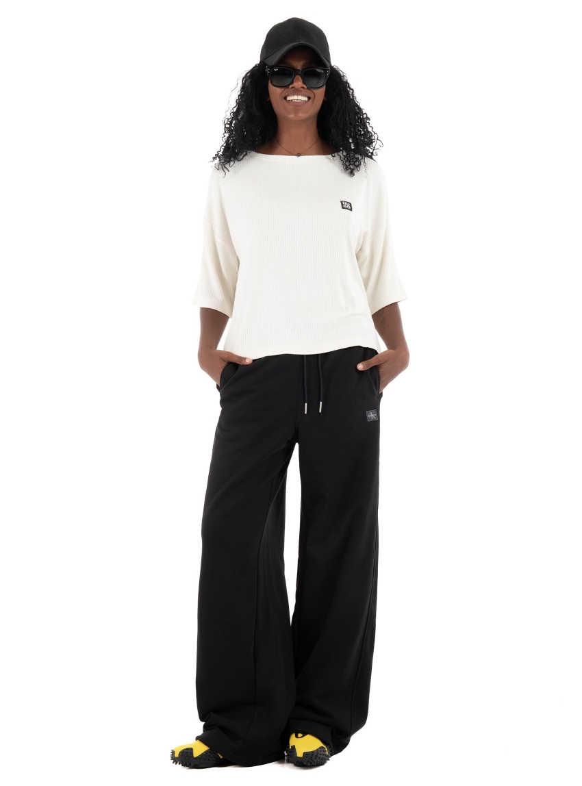 Calvin Klein French Terry Loose Sweat Pants - Black