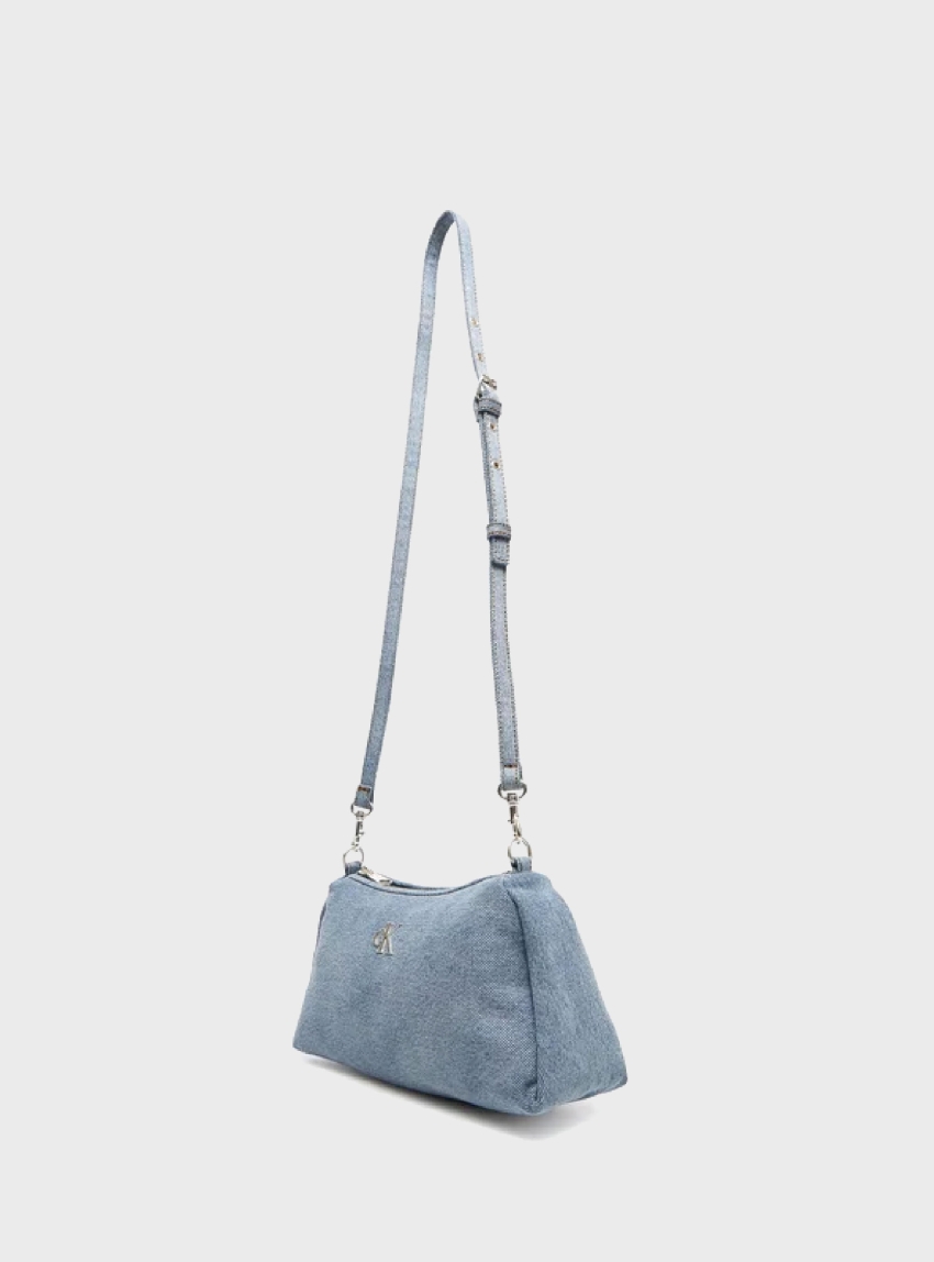 Calvin Klein Small Denim Shoulder Bag - Denim