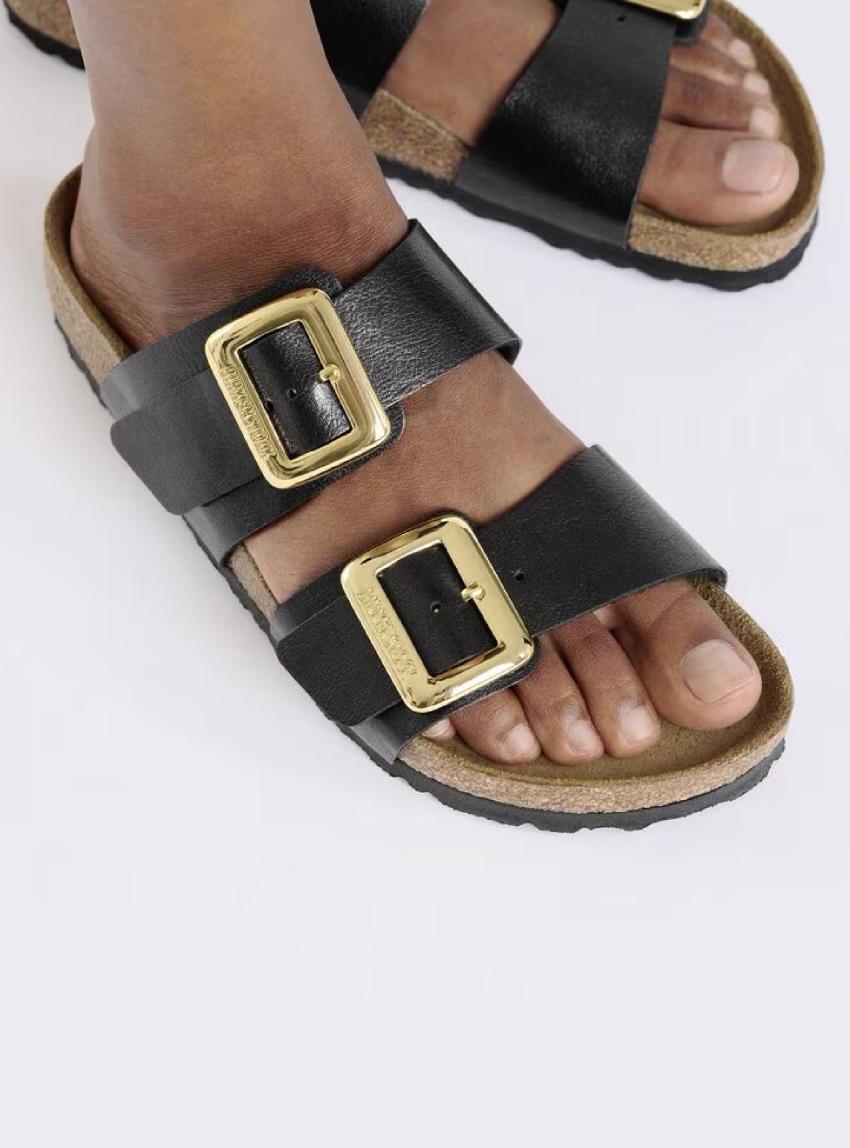 Birkenstock Syndey Cushion Buckle Narrow Fit Sandals - Black