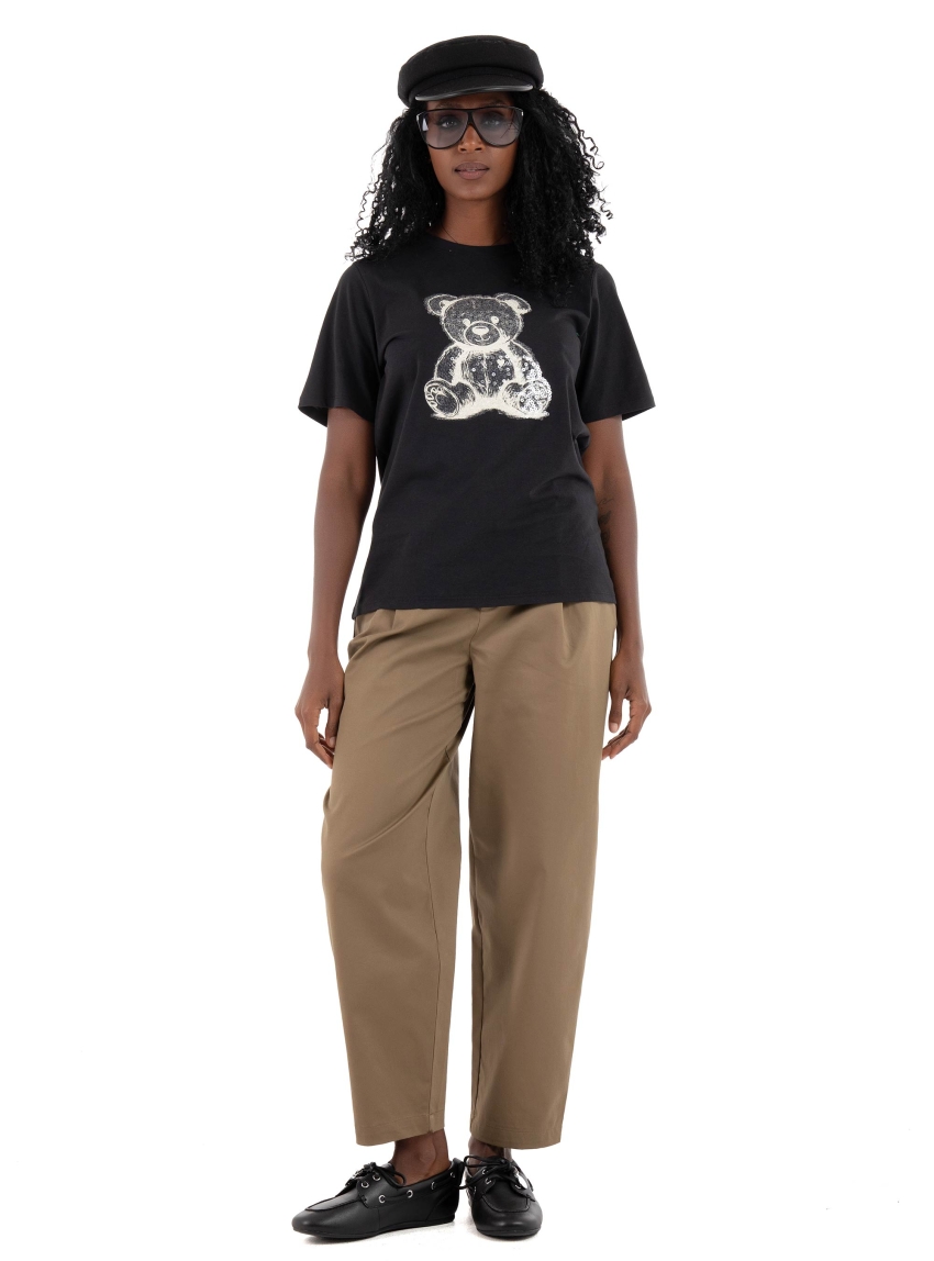 Only X Jdy Bibbi Print T-Shirt - Black