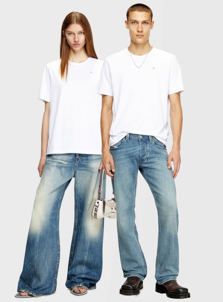 Diesel T-ADJUST-MICRODIV T-SHIRT - White