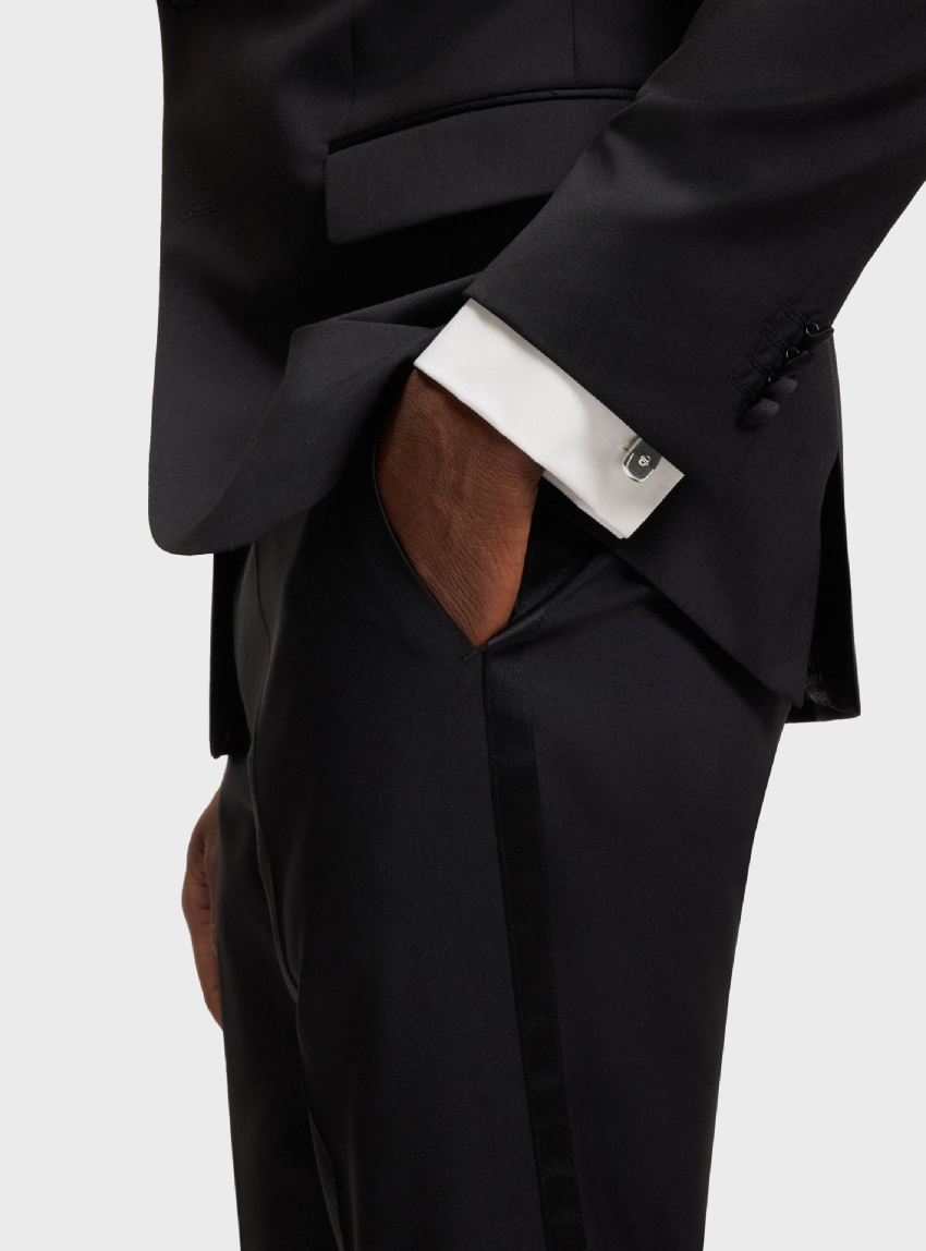 BOSS Enamel-Insert Double B Cufflinks B-CASINGINSERTBB-CUF - Black