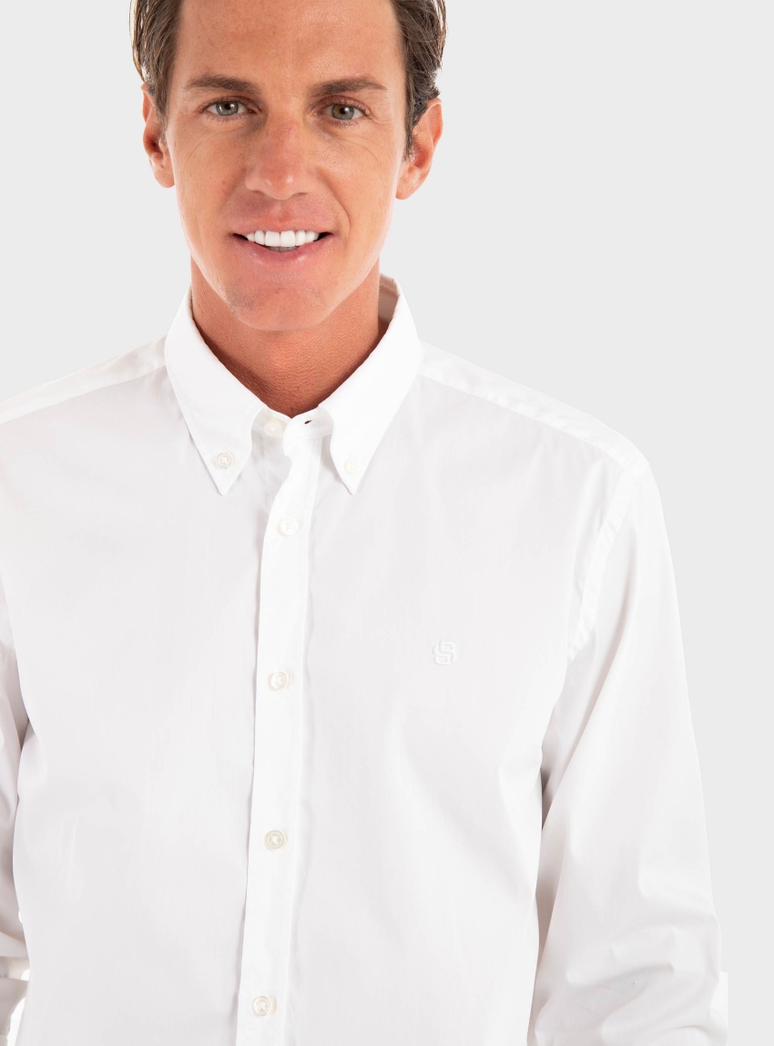 BOSS Button-Down Regular-Fit Shirt H-LIAM-BD-E-C1-253 - White