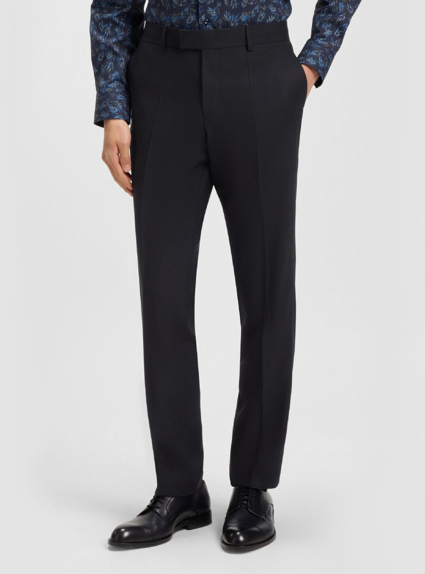 BOSS Regular-Fit Suit In Micro-Patterned Stretch Wool H-Jeckson-3Pcs-253 - Dark Blue