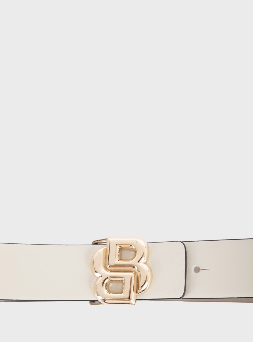 BOSS Reversible Belt With Double B Monogram Buckle B_Icon-G_Sr30_pp - Off White