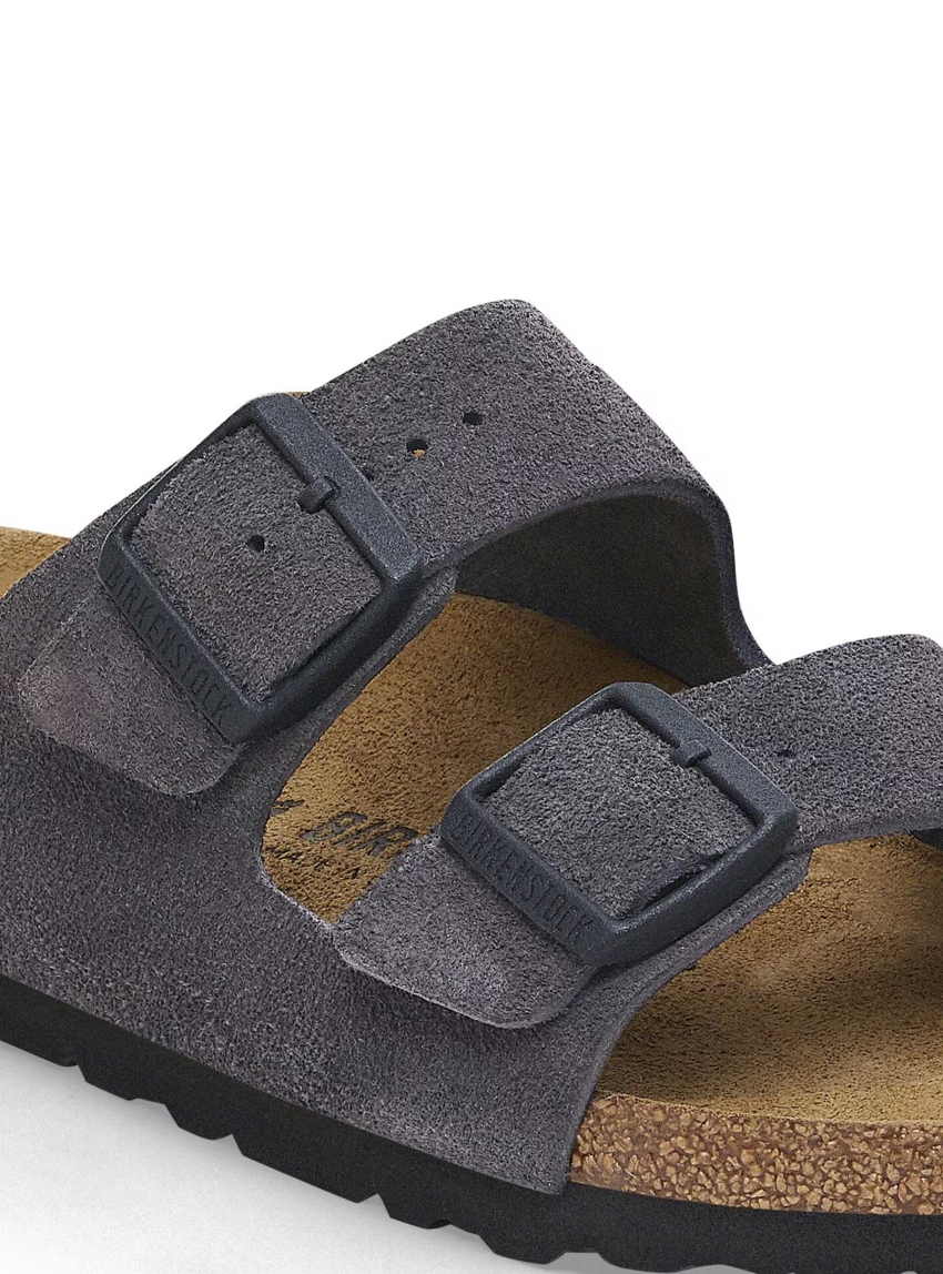 Birkenstock Arizona Suede Regular Fit Sandals - Blue
