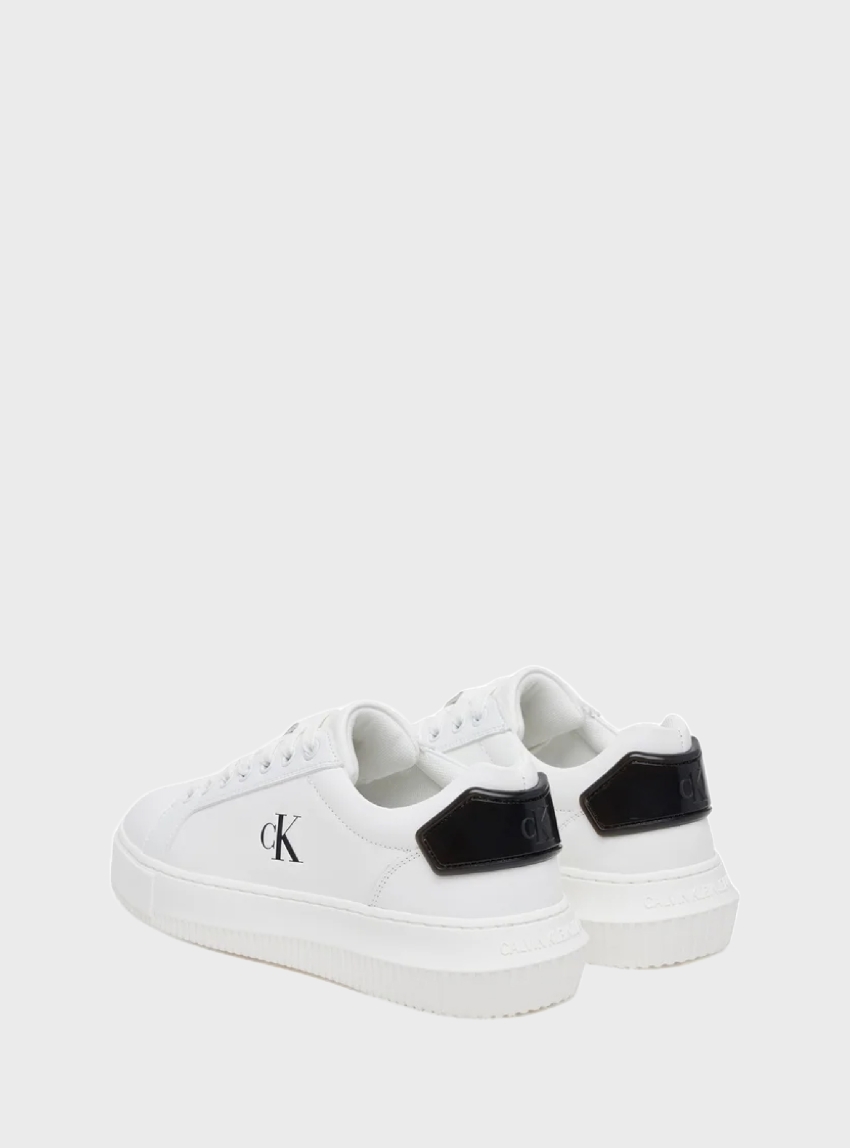Calvin Klein Leather Trainers - White