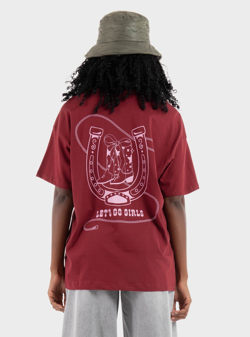 Only Vivvi Lovely Top - Bordeaux