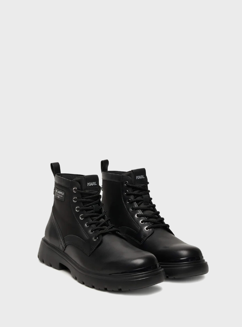Karl Lagerfeld Mason 6 Lace Boots - Black