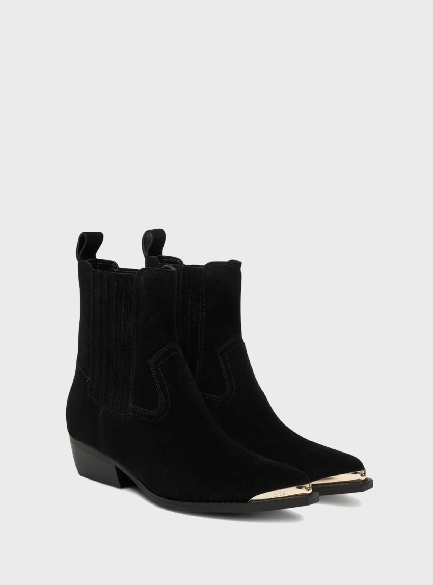 Guess Lanna Suede Ankle Boots - Black