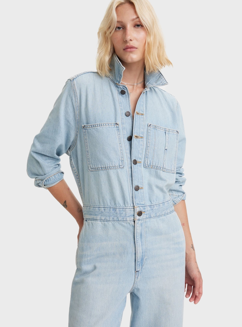 Levi's Iconic Lightweight Jumpsuit - Light Aged Denim