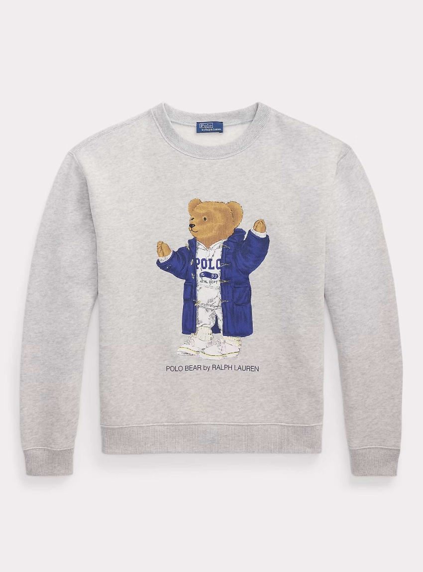 Polo Ralph Lauren Polo Bear Fleece Crewneck - Light Grey Melange