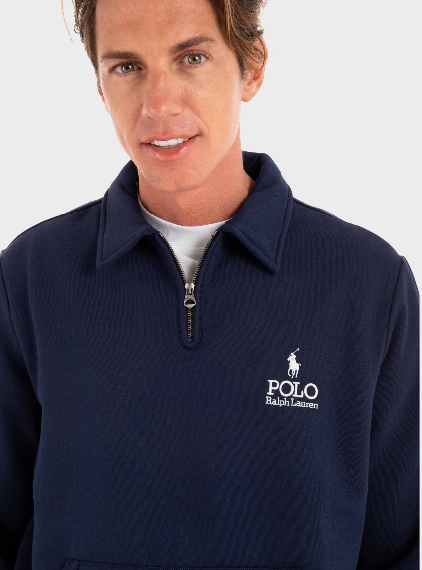 Polo Ralph Lauren Fleece Quarter-Zip Sweatshirt - Blue
