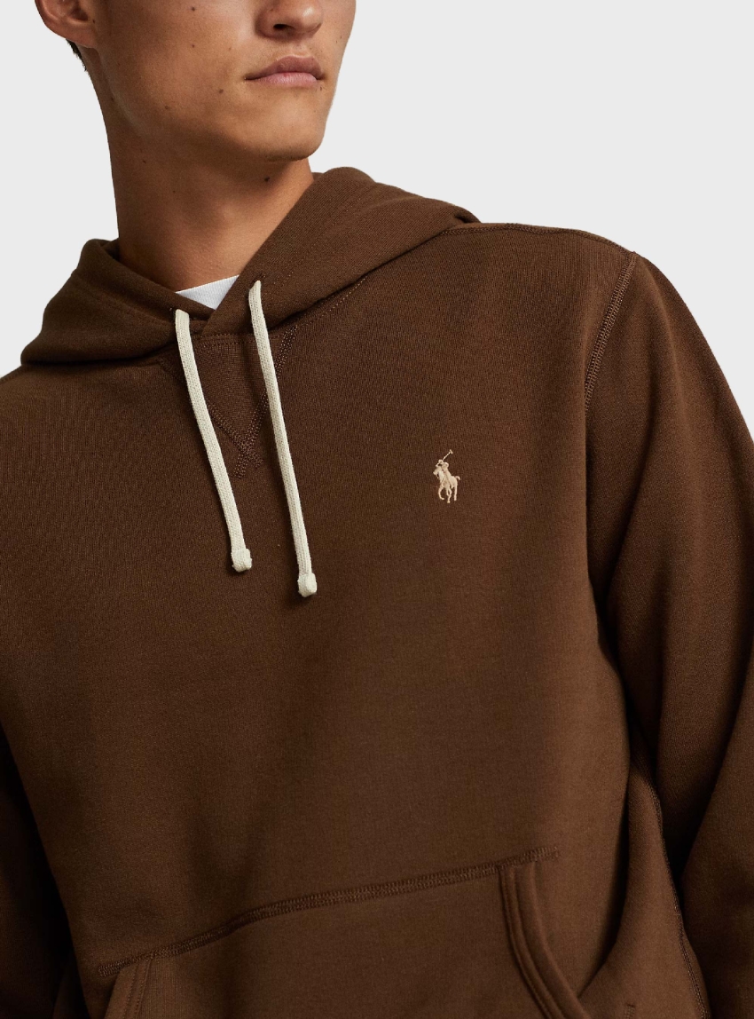 Polo Ralph Lauren The Rl Fleece Hoodie - Dark Brown