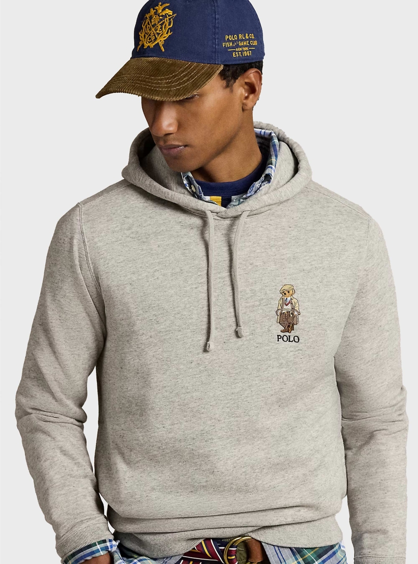 Polo Ralph Lauren Polo Bear Fleece Hoodie - Grey Melange