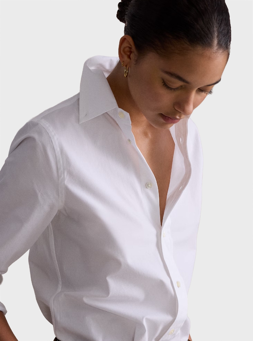 Polo Ralph Lauren Slim Fit Cotton Shirt - White