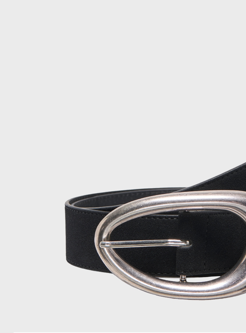 Only Dido Statement Buckle Jeans Belt - Black