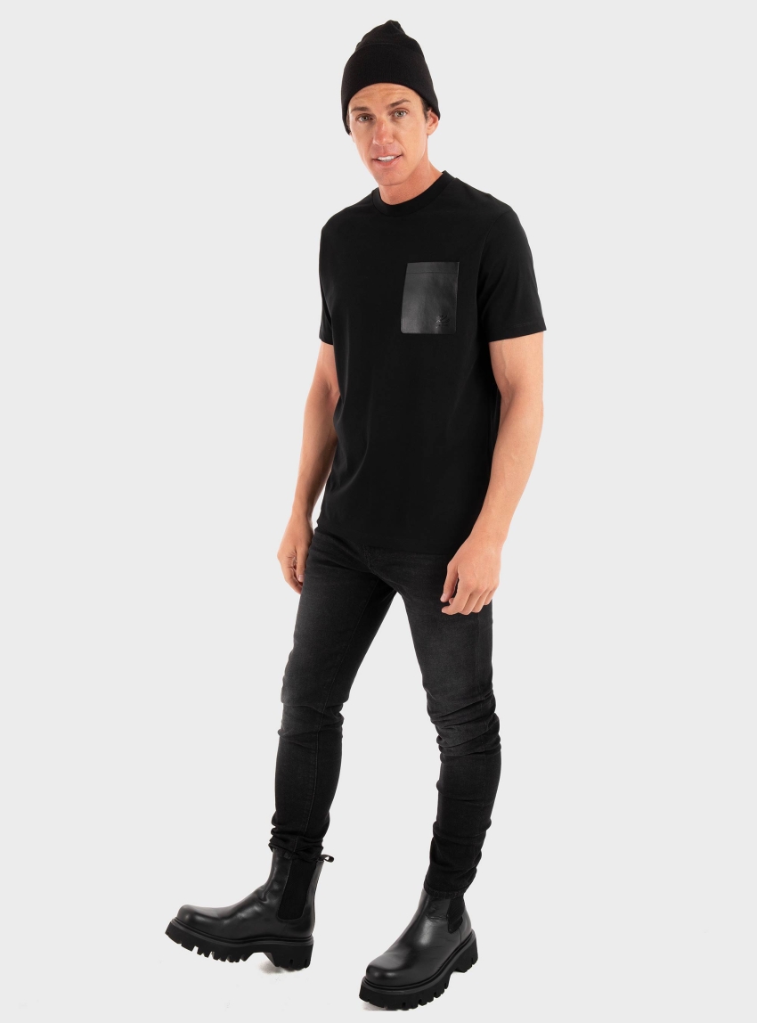Karl Lagerfeld Pocket T-Shirt - Black