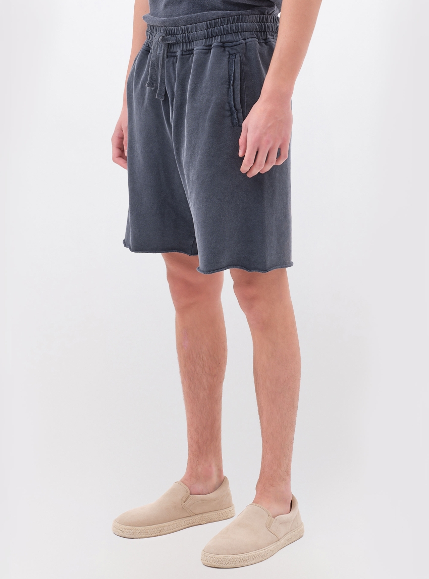 Dirty Laundry Raw Edges Sweatbermuda - Blue