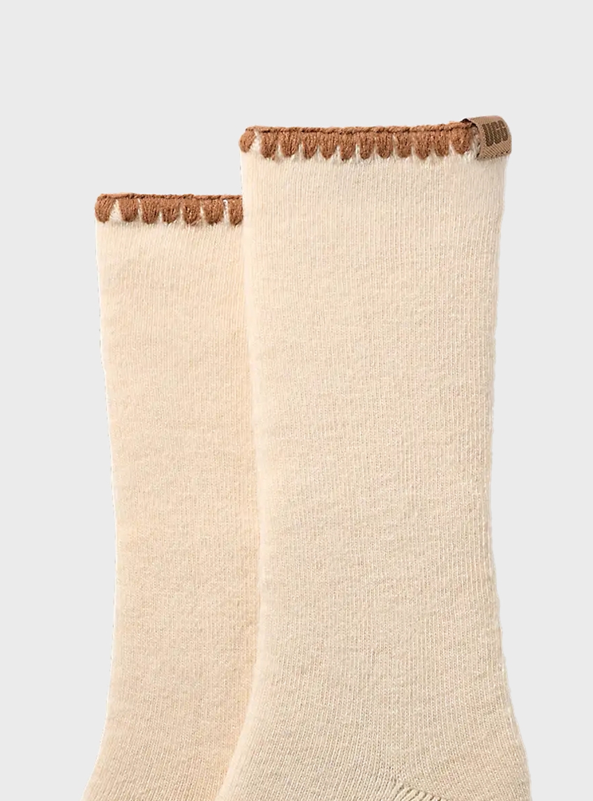 UGG Marleny Whipstitch Crew Socks - Cream