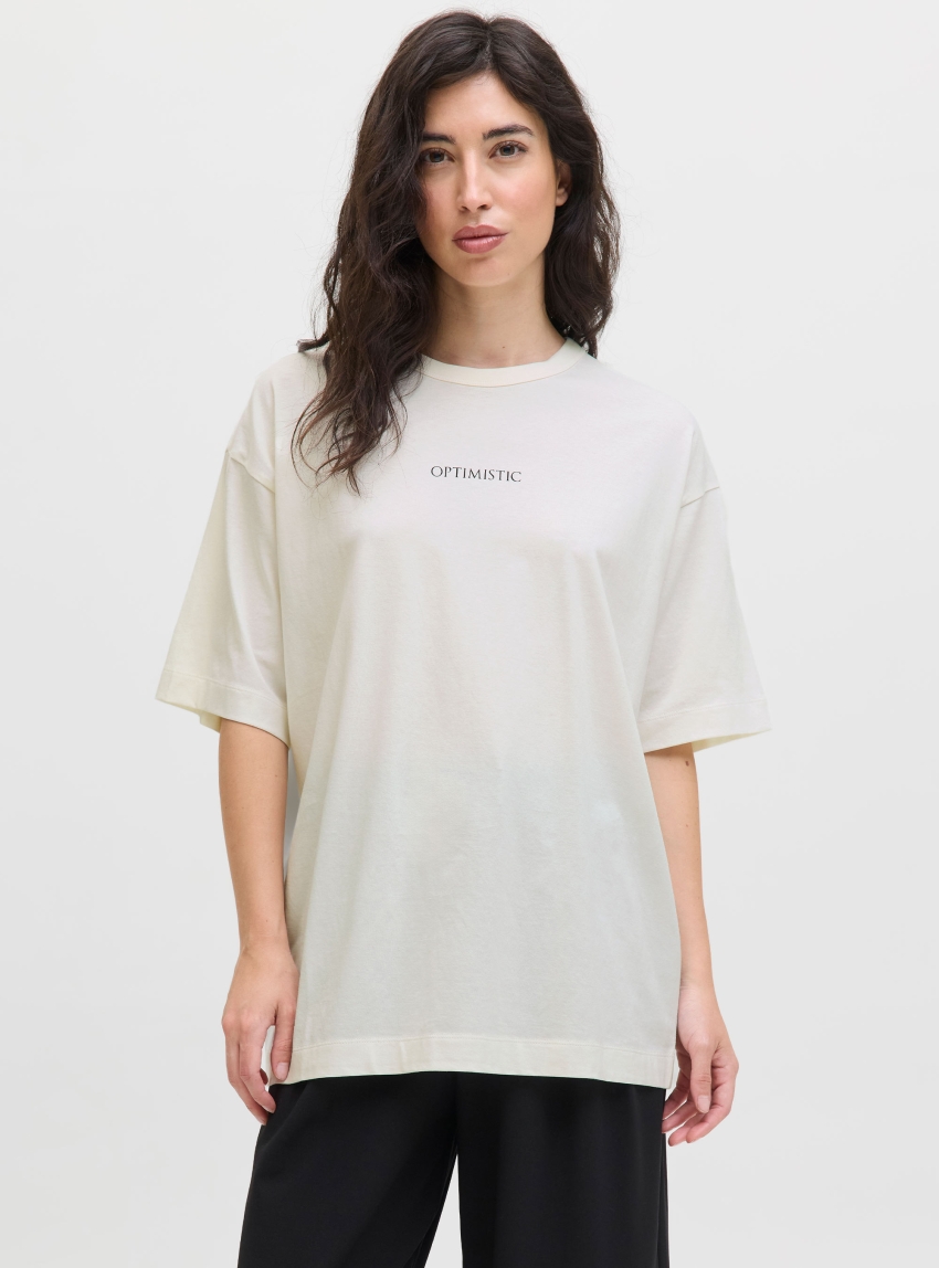 JJXX Sandra Loose Tee - Off White