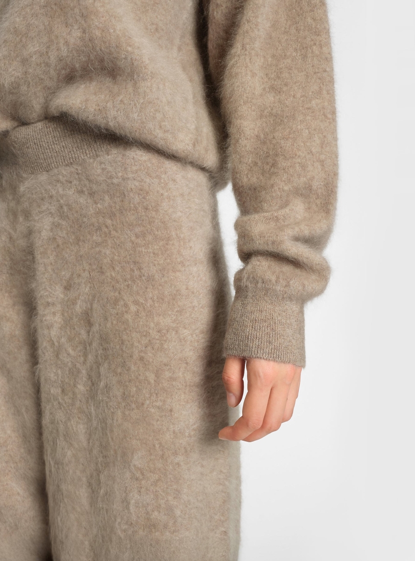 BOSS Cashmere Pants Fibura - Grey