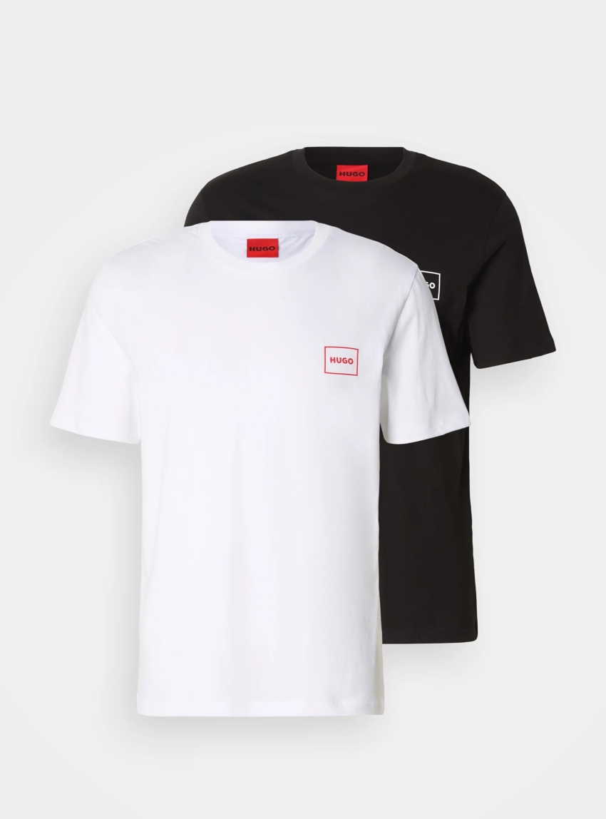 HUGO Two Pack T-Shirt Dugopak - Black & White
