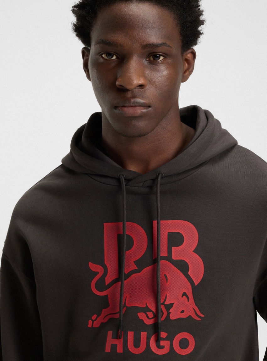 HUGO X Rb Hoodie Doverlohood_RB - Dark Brown