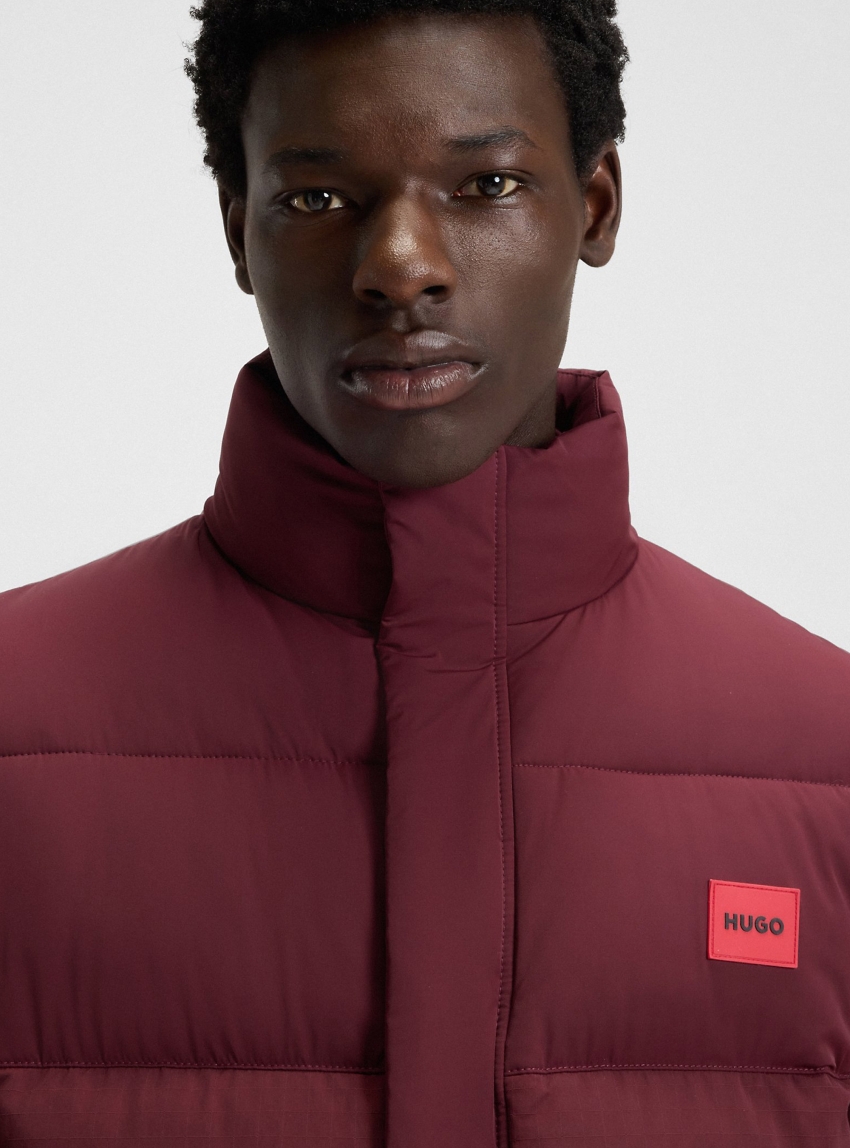 HUGO Jacket With Water-Repellent Finish  Baro2541 - Bordeaux