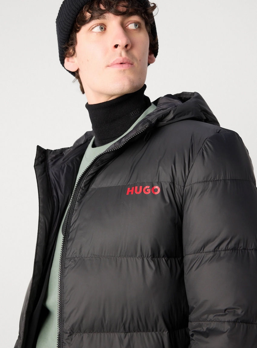 HUGO Long Puffer Jacket Mati2541 - Black