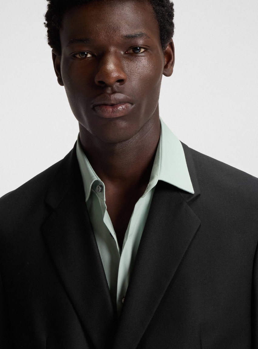 HUGO Slim-Fit Blazer With Logo Closure  Hans254F2X - Black