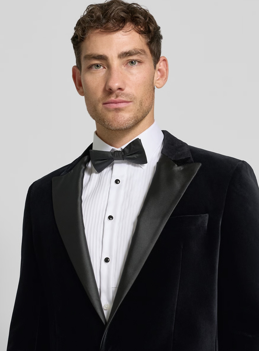 HUGO Slim-Fit Tuxedo Jacket Henry254E1X - Black