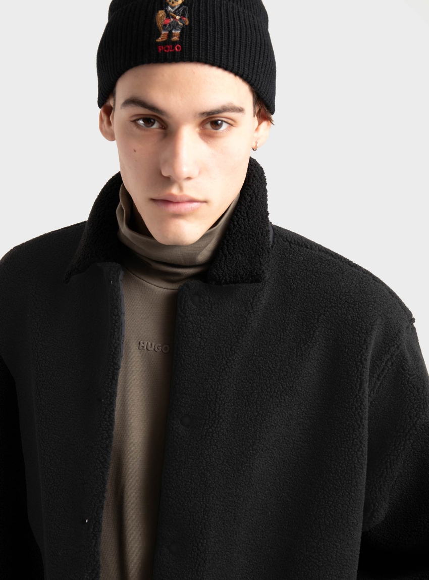 HUGO Oversized-Fit Shirt Ebolt - Black