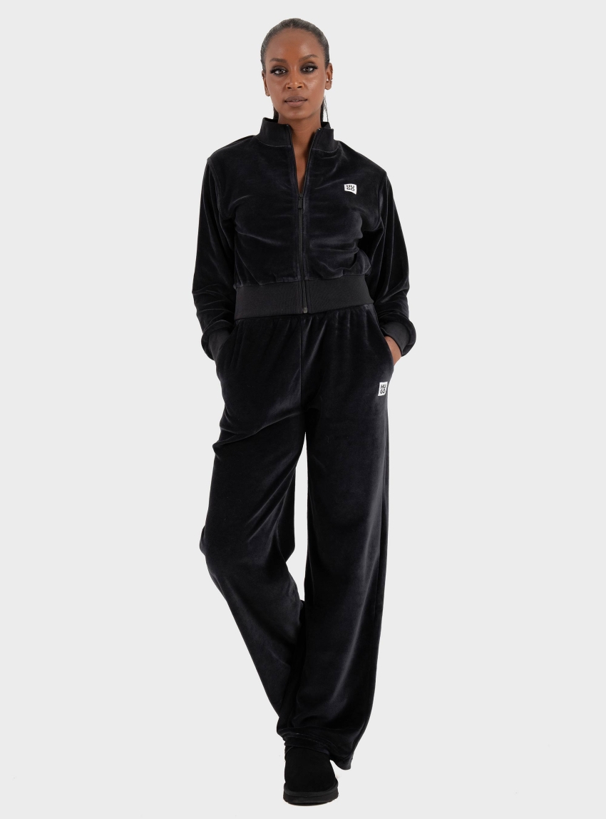 HUGO Lounge Sweater VELVET - Black