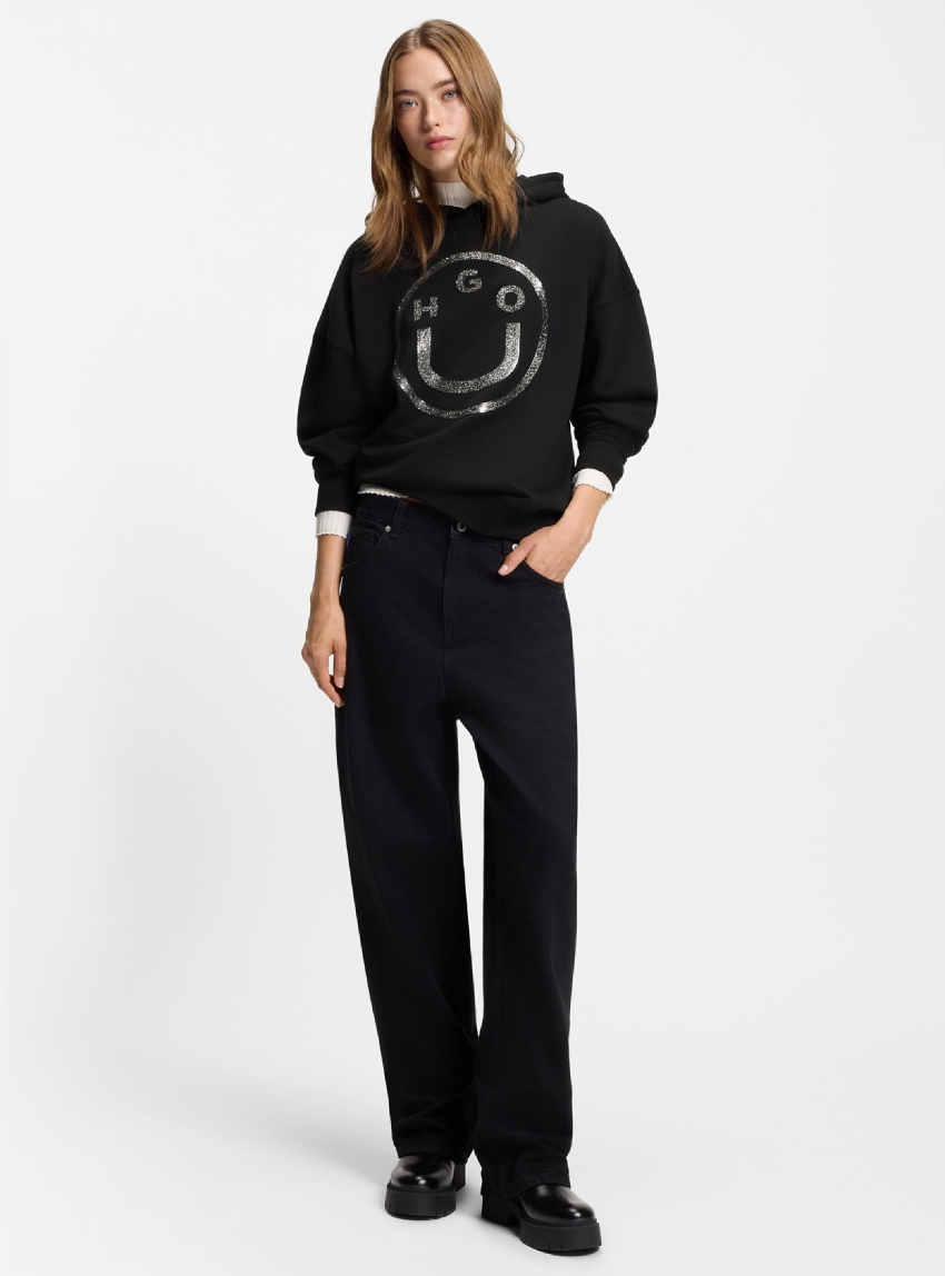 HUGO Relaxedd Fit Sweater Dolasa_B_2 - Black