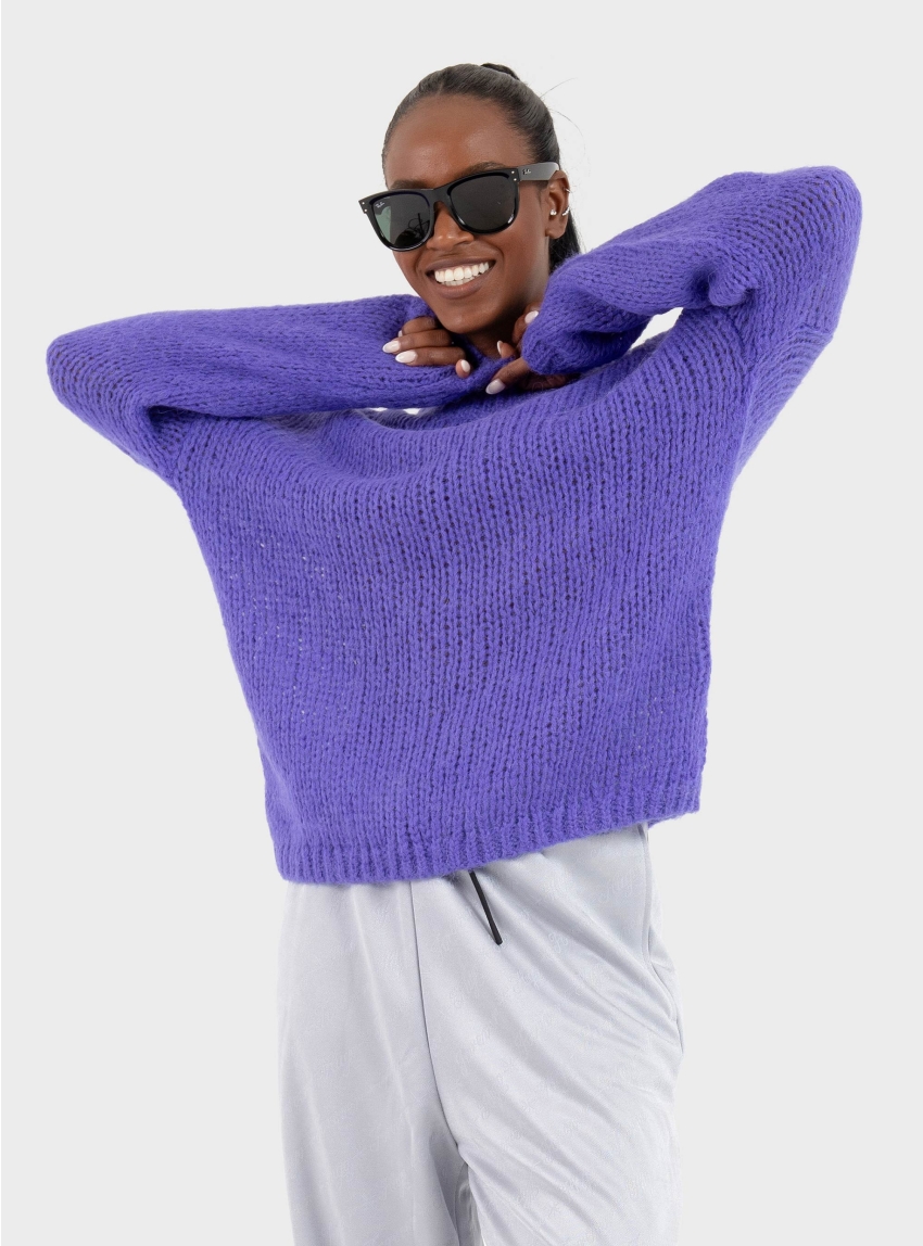 HUGO Knit Slookina_B - Purple