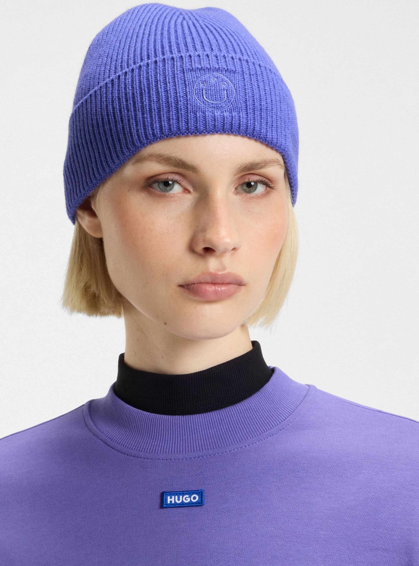 HUGO Beanie Xafon_B - Purple