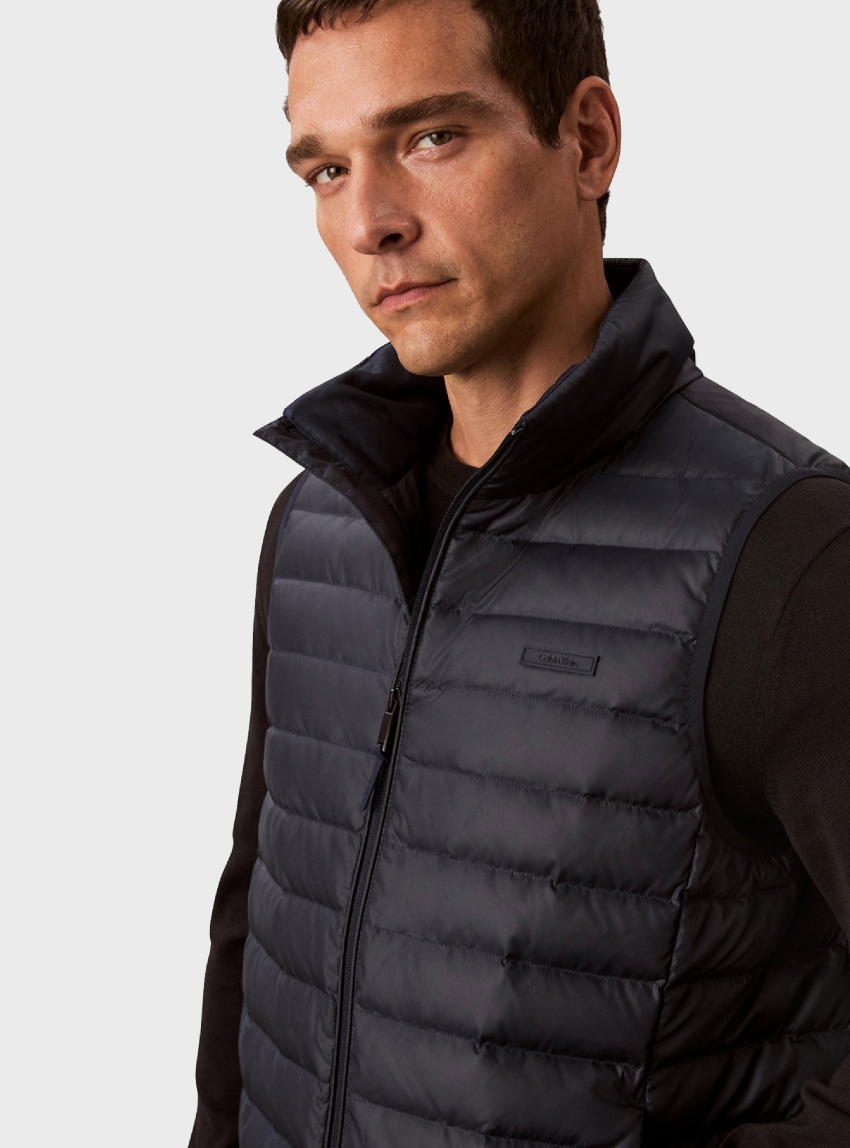 Calvin Klein Nylon Puffer Vest - Dark Blue