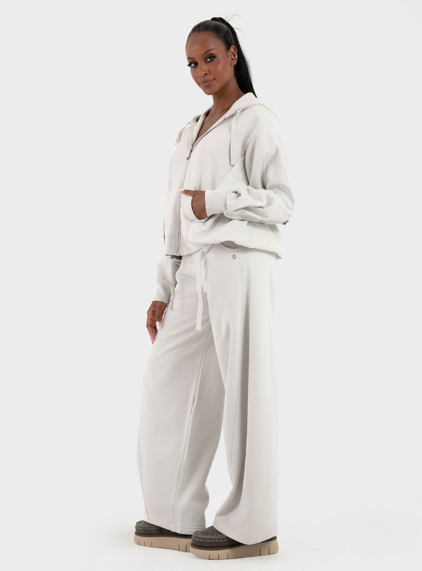 Deha Zip Hoodie - Light Grey