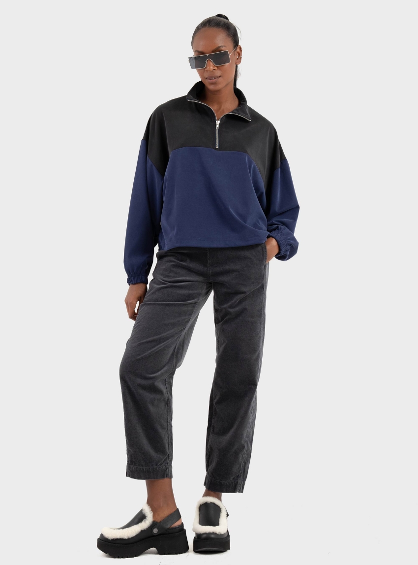 Deha Carrot Pants - Dark Grey