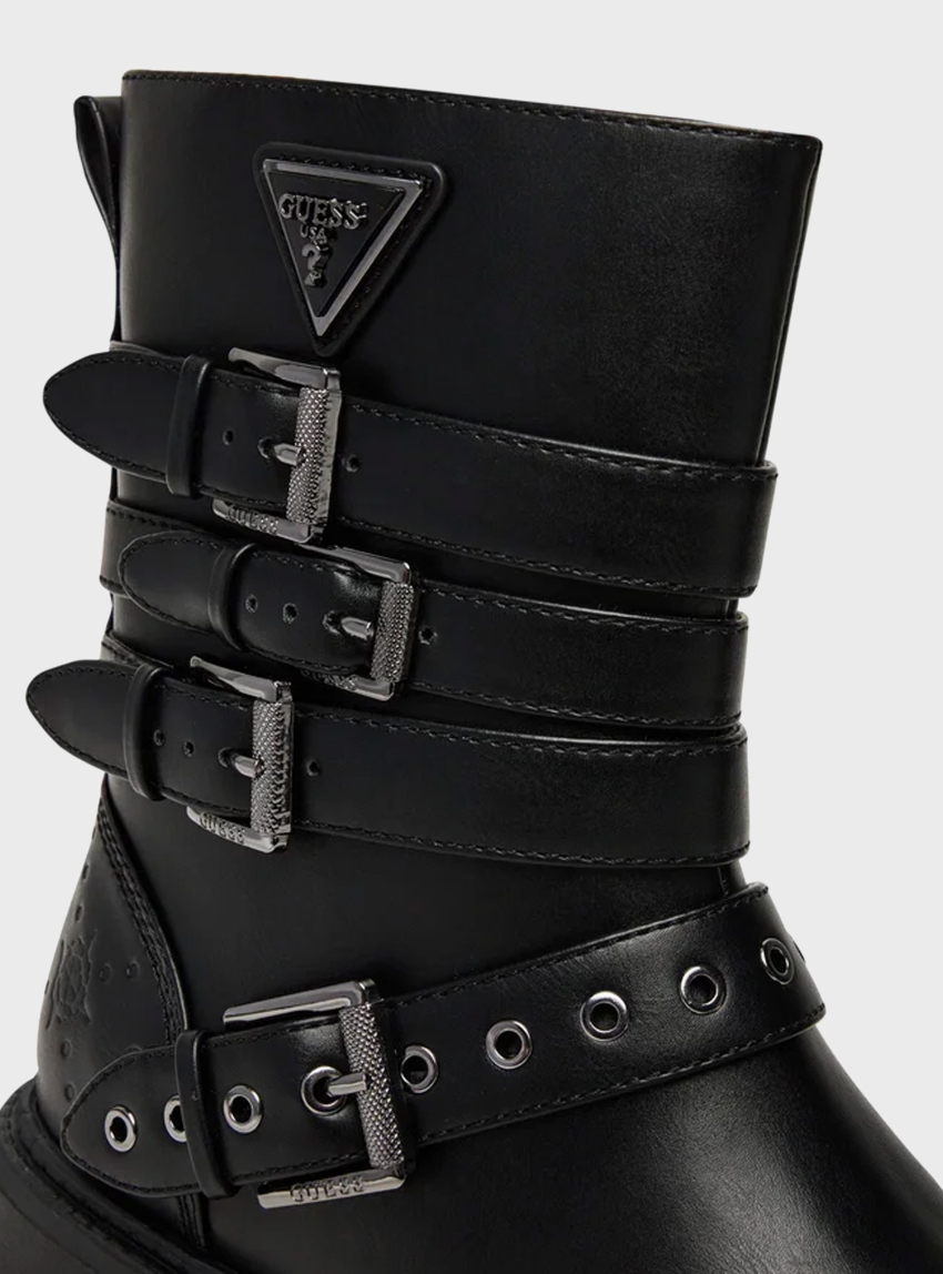 Guess Salvo Combat Boots - Black