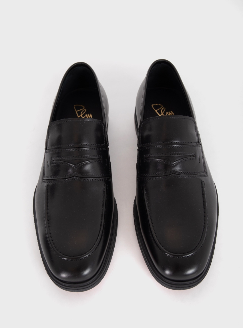 Per La Moda Penny Loafers - Black