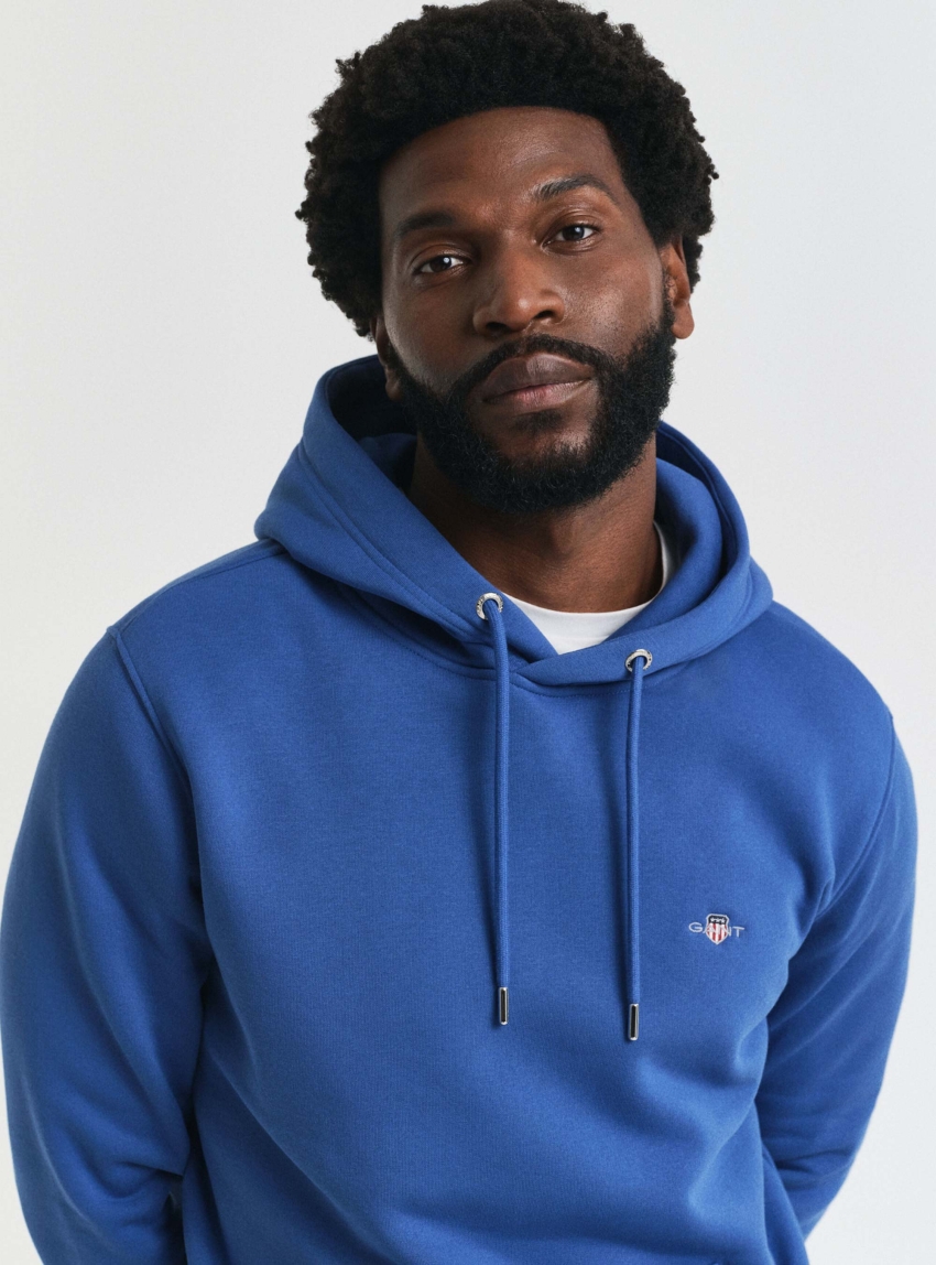 Gant Shield Hoodie - Sky Blue