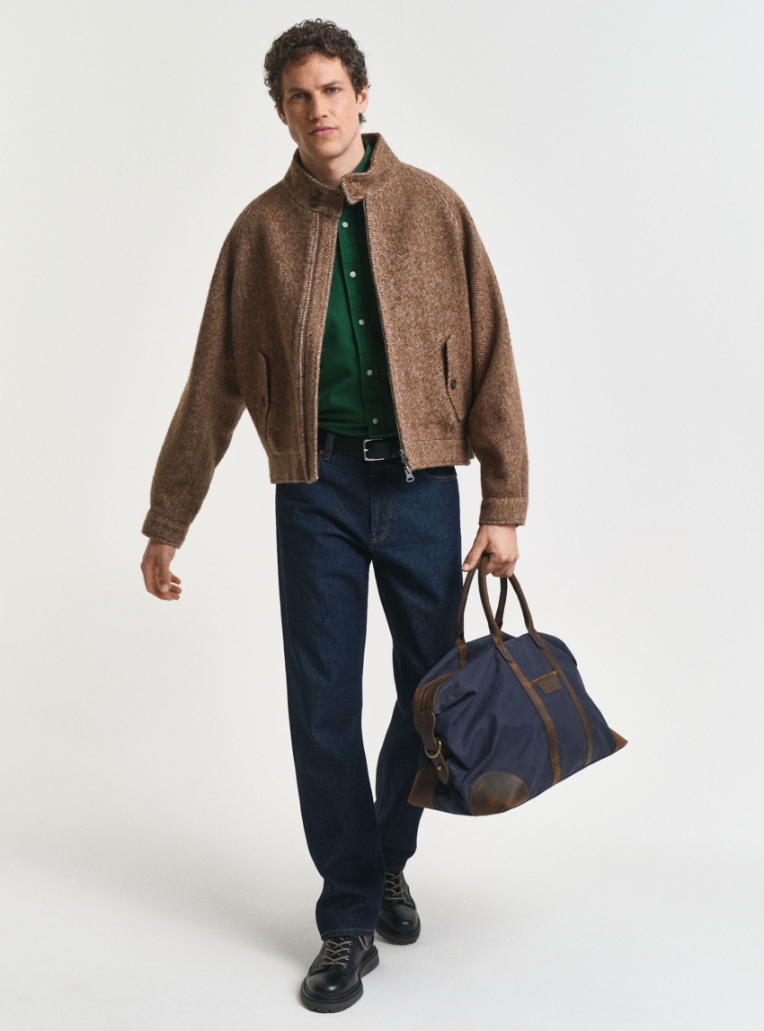 Gant Regular Fit Garment-Dyed Twill Shirt - Green
