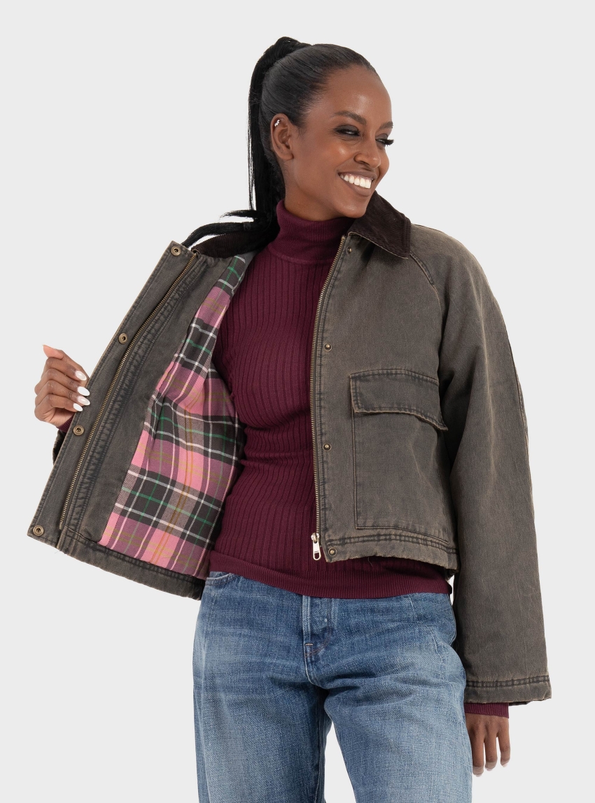 Only Janet Short Jacket - Brown