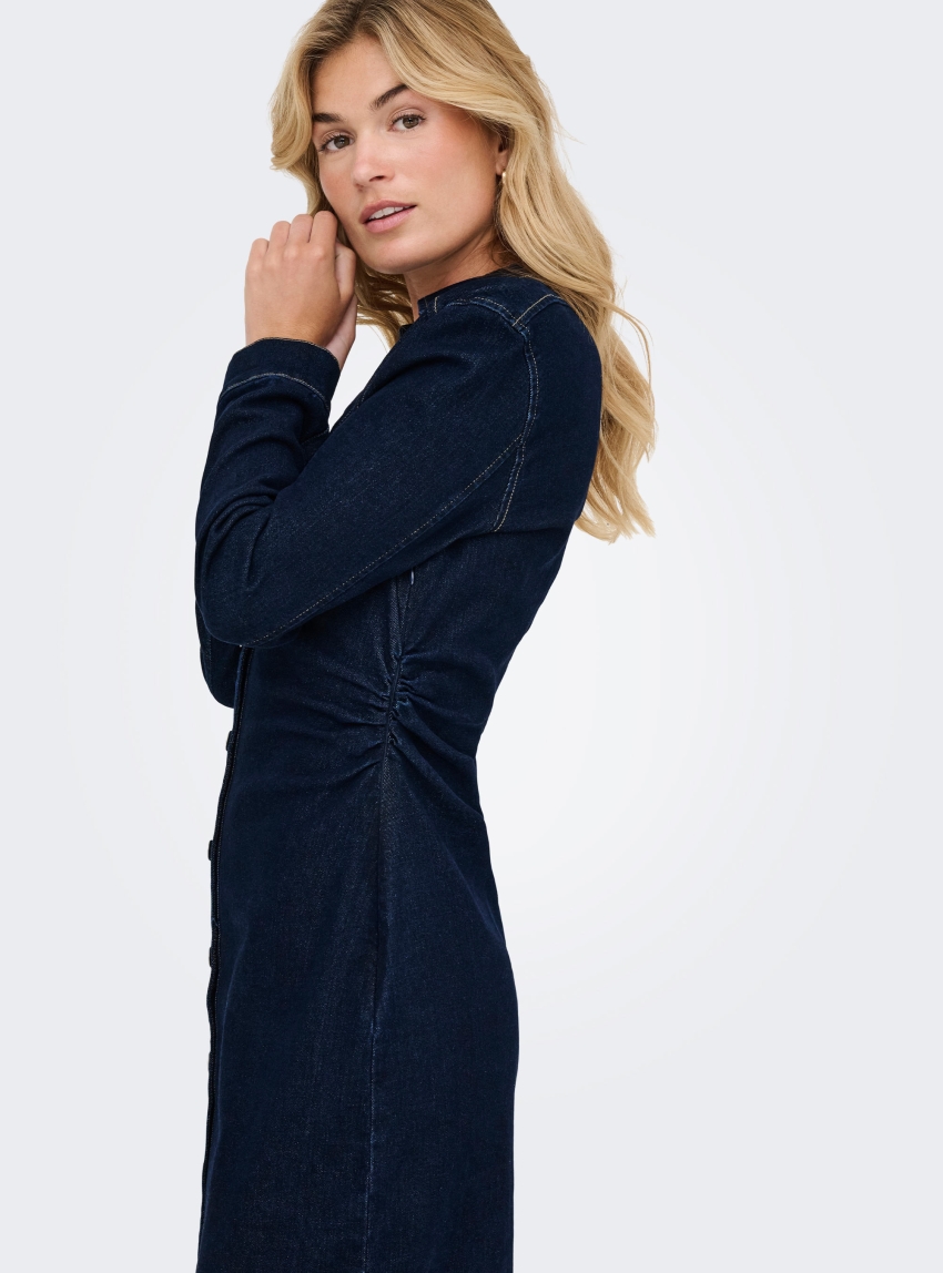 Only Caitlin Denim Dress - Unwashed Denim