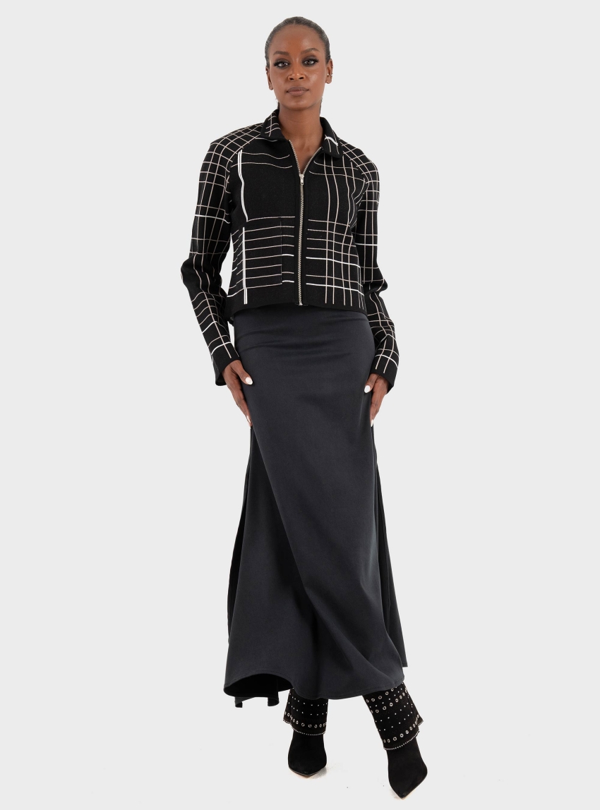 Ioanna Kourbela 'Inner Armour' Jacquard Knit Jacket - Black