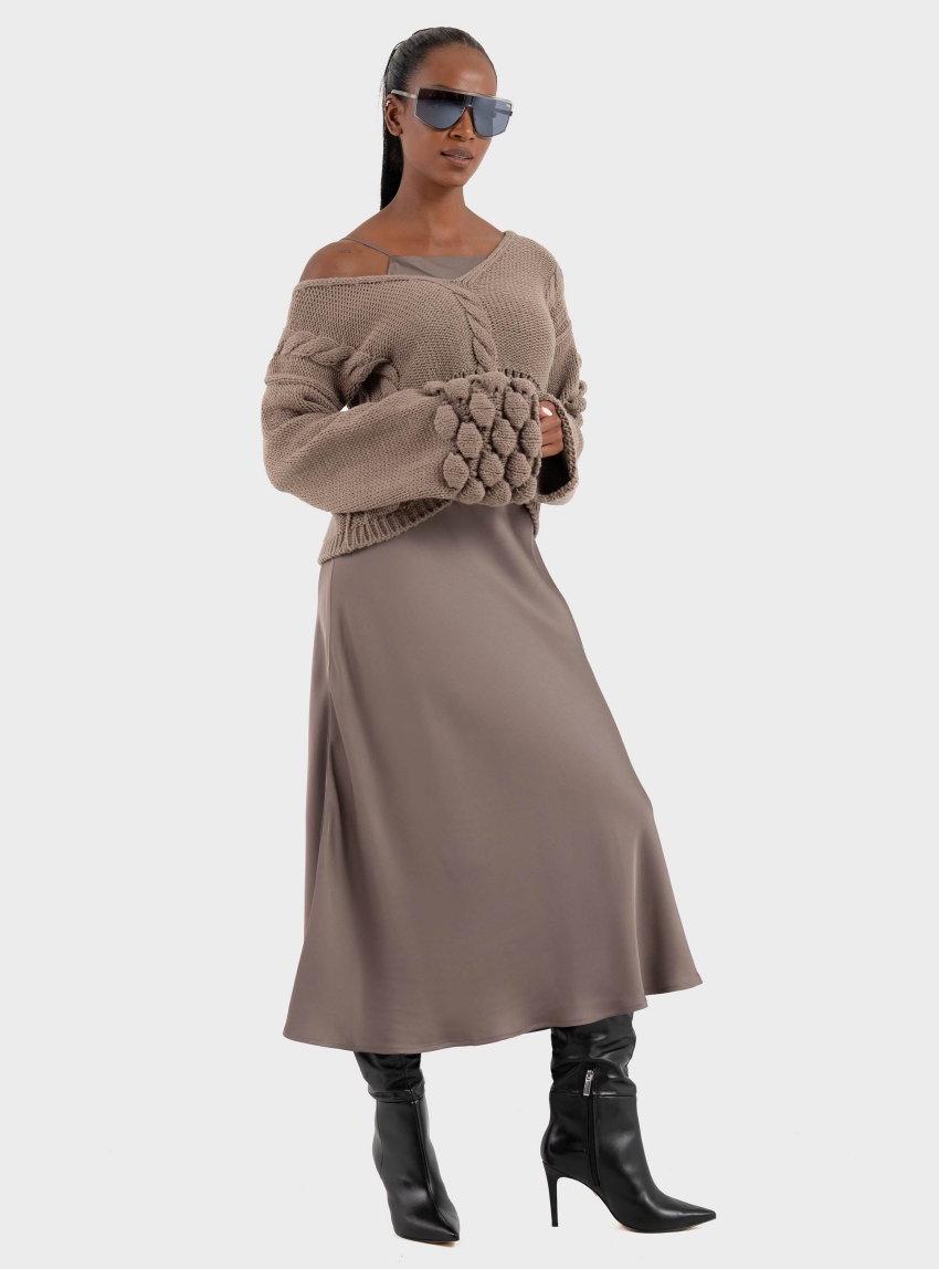 Ioanna Kourbela 'Sensitive Hug' Longsleeve Blouse - Grey