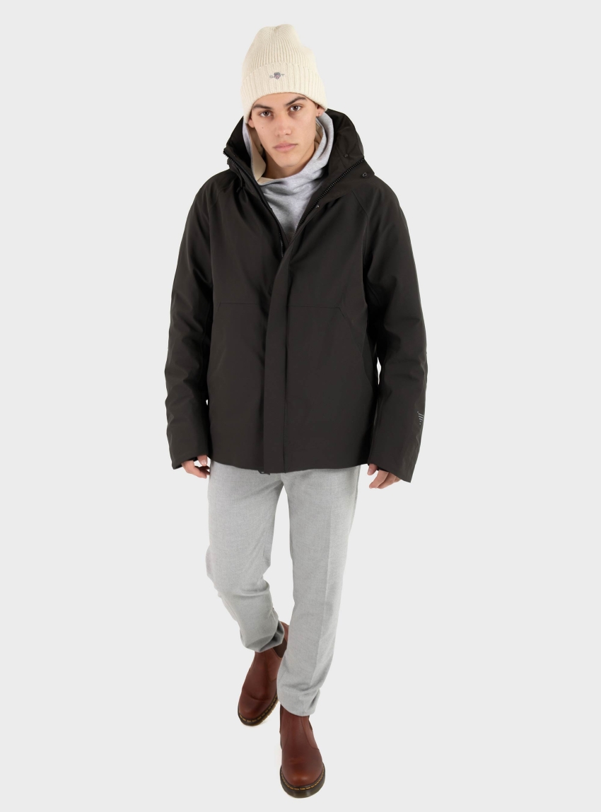 Drykorn Deger Jogging Trousers With Drawstring In Herringbone Flannel - Grey