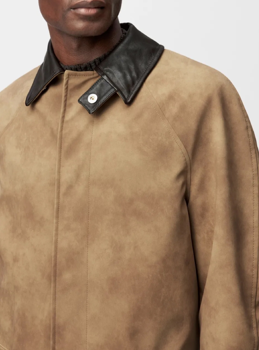 Drykorn Cosmano Leather Look Coat - Brown